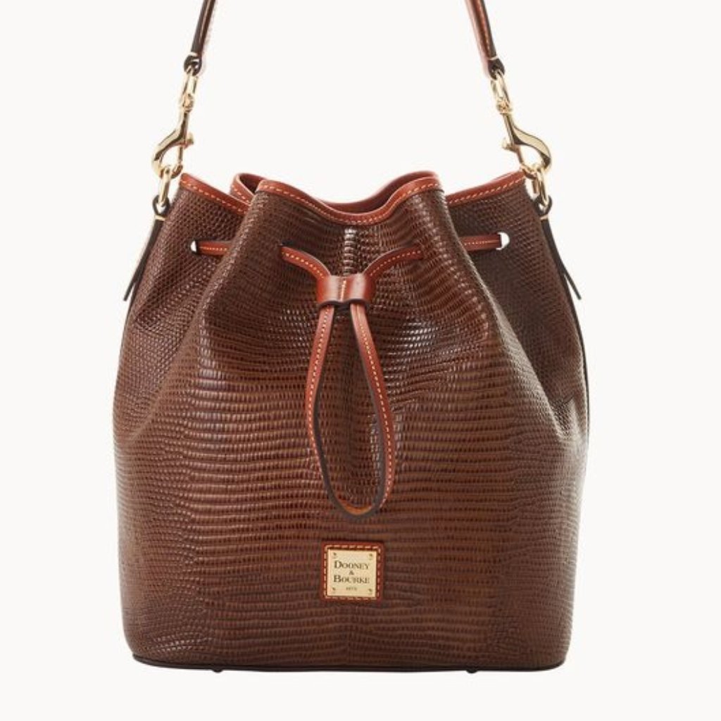 Embossed Lizard Drawstring
